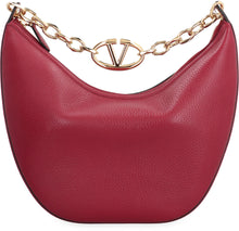Load image into Gallery viewer, VLogo Moon leather hobo-bag
