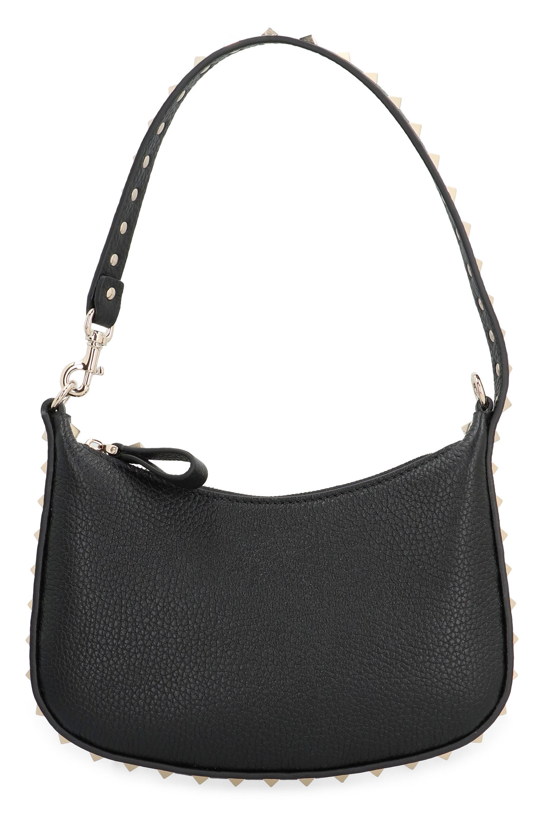 Rockstud mini leather hobo bag