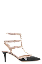Load image into Gallery viewer, Valentino Garavani - Rockstud Patent leather slingback pumps
