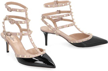 Load image into Gallery viewer, Valentino Garavani - Rockstud Patent leather slingback pumps
