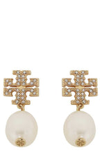 Load image into Gallery viewer, Pearls hoop earrings
