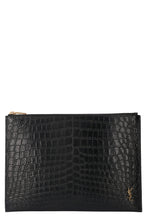 Load image into Gallery viewer, Printed leather flat pouch
