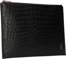 Load image into Gallery viewer, Printed leather flat pouch
