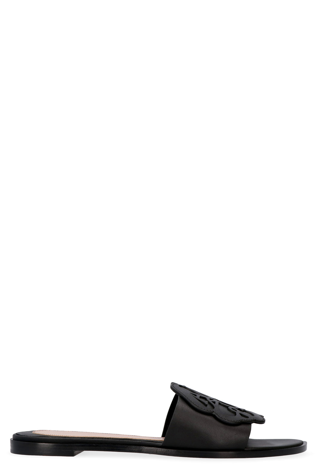 Leather slides