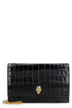 Load image into Gallery viewer, Croco-print leather clutch
