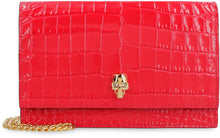 Load image into Gallery viewer, Croco-print leather clutch
