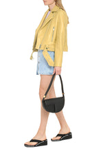 Load image into Gallery viewer, Esmeralda Vegan leather biker jacket
