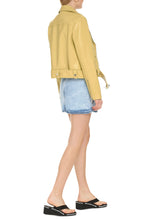 Load image into Gallery viewer, Esmeralda Vegan leather biker jacket
