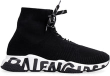 Load image into Gallery viewer, Speed Lace Up Graffiti knitted sock-sneakers
