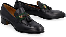 Load image into Gallery viewer, Logo detail leather loafers
