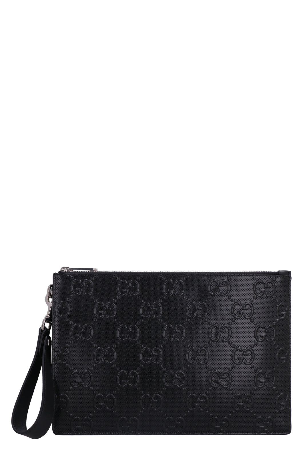 Leather flat pouch