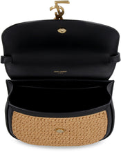 Load image into Gallery viewer, Kaia raffia and leather crossbody bag
