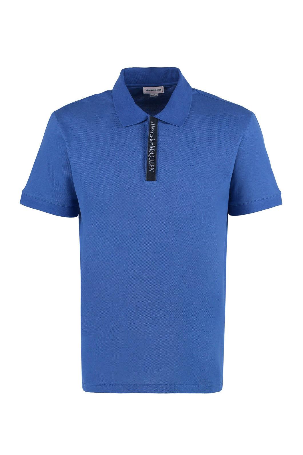Short sleeve cotton polo shirt