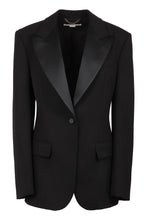 Load image into Gallery viewer, Wool single-breasted blazer
