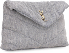 Load image into Gallery viewer, Puffer quilted canvas clutch
