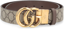 Load image into Gallery viewer, Leather and GG supreme fabric reversible belt
