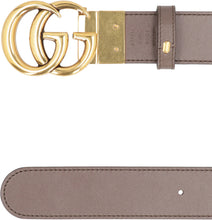 Load image into Gallery viewer, Leather and GG supreme fabric reversible belt
