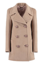 Load image into Gallery viewer, Double-breasted wool coat
