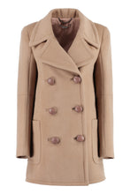 Load image into Gallery viewer, Double-breasted wool coat
