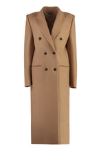 Load image into Gallery viewer, Double-breasted wool coat
