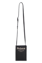 Load image into Gallery viewer, Graffiti Edge leather and nylon messenger bag
