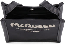 Load image into Gallery viewer, Graffiti Edge leather and nylon messenger bag
