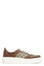 Load image into Gallery viewer, Leather and fabric low-top sneakers
