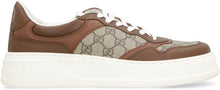 Load image into Gallery viewer, Leather and fabric low-top sneakers
