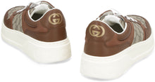 Load image into Gallery viewer, Leather and fabric low-top sneakers
