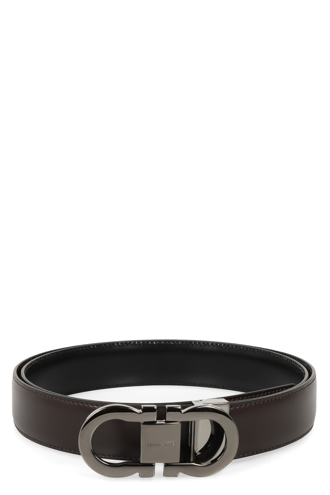 Reversible leather belt