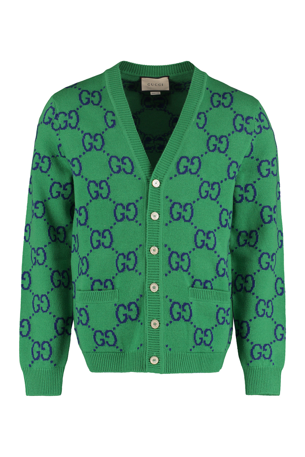 GG jacquard knit cardigan