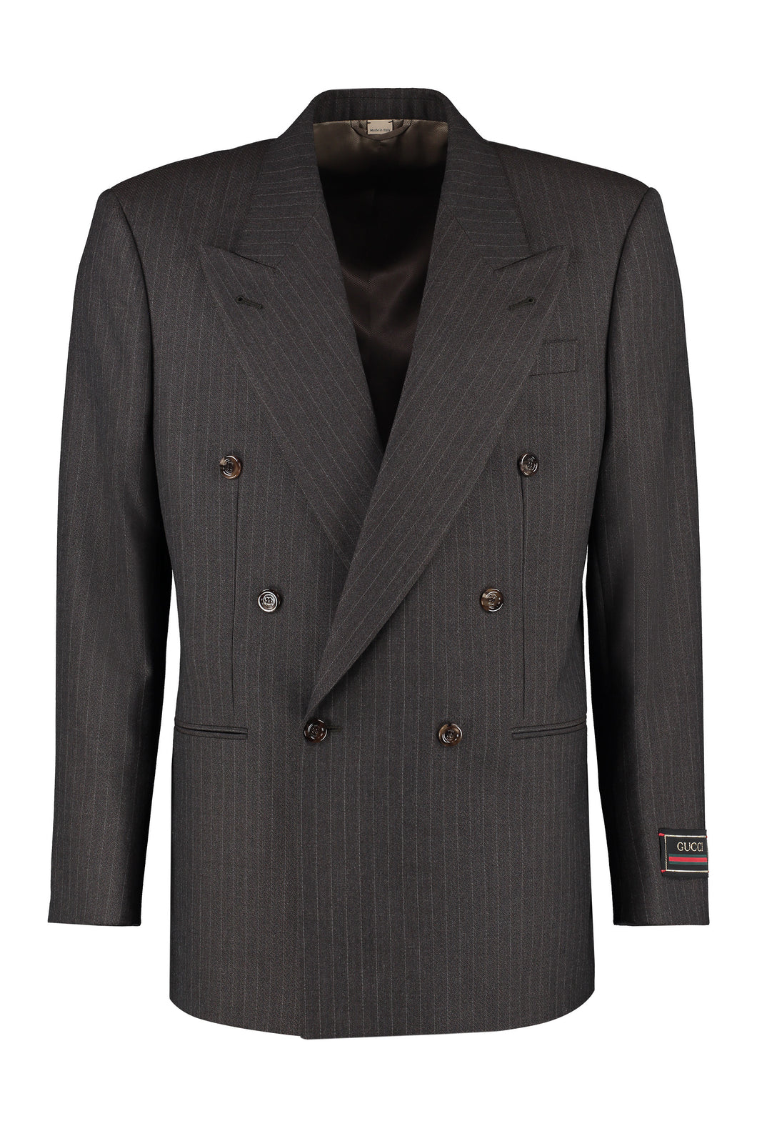 Double-breasted wool jacket