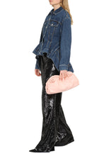 Load image into Gallery viewer, Denim peplum jacket
