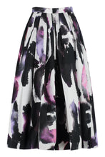 Load image into Gallery viewer, Printed cotton midi skirt
