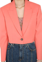Load image into Gallery viewer, Wool single-breasted blazer
