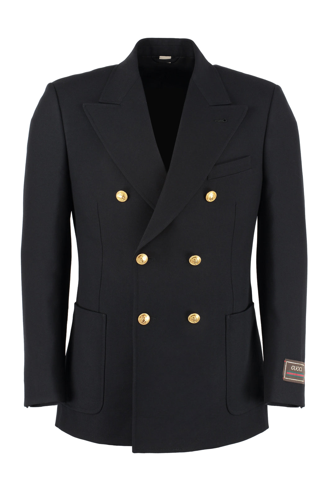 Double-breasted wool jacket