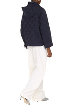 Load image into Gallery viewer, Hooded GG motif bomber jacket

