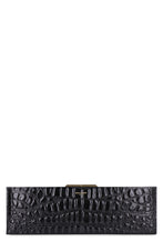Load image into Gallery viewer, Midnight leather clutch
