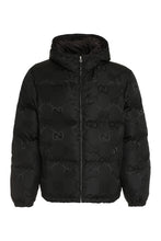 Load image into Gallery viewer, Hooded full-zip down jacket

