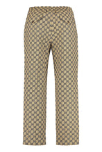 Load image into Gallery viewer, GG print stretch cotton trousers

