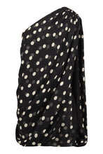Load image into Gallery viewer, Polka-dot print silk mini dress
