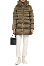 Load image into Gallery viewer, Long hooded down jacket
