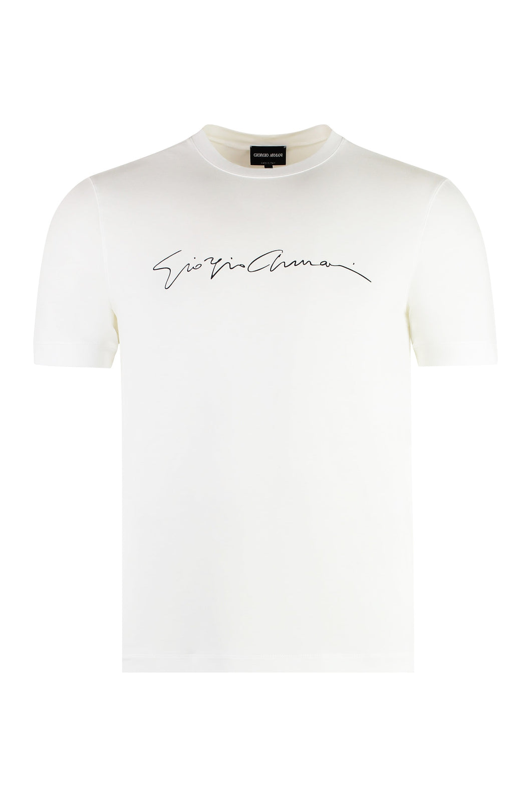 Viscose crew-neck T-shirt