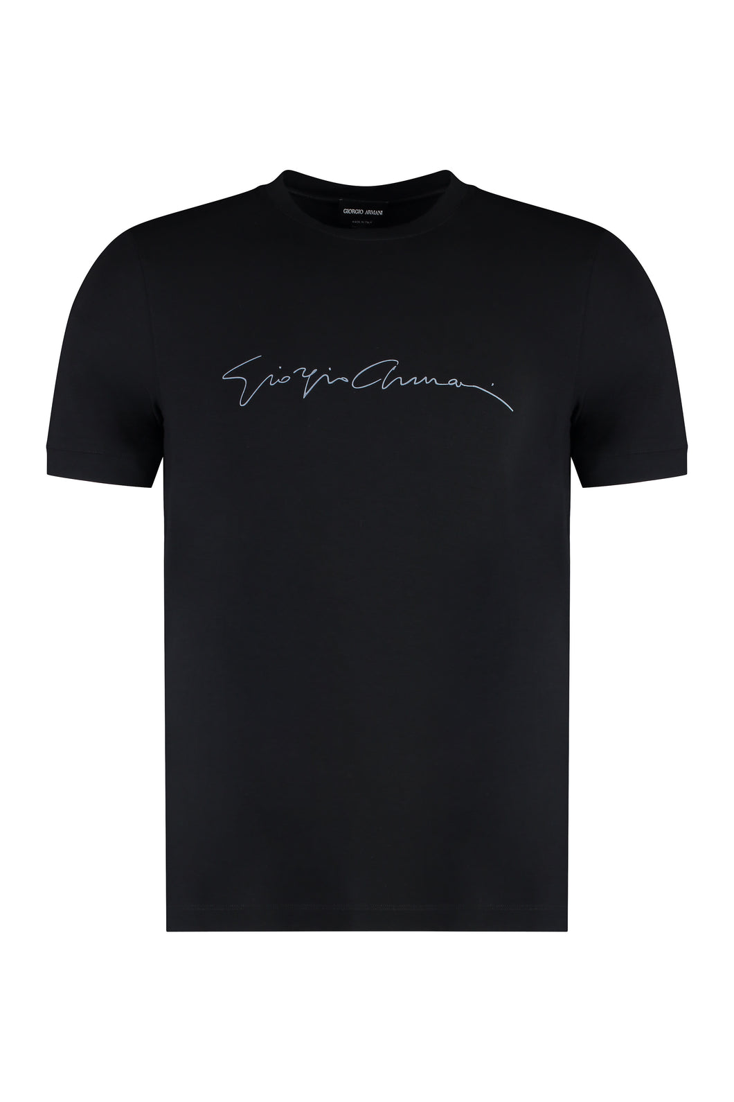 Viscose crew-neck T-shirt