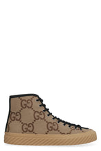 Load image into Gallery viewer, All over GG logo high-top sneakers
