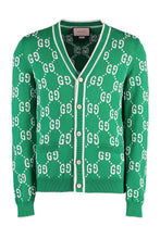 Load image into Gallery viewer, Logo detail cotton cardigan
