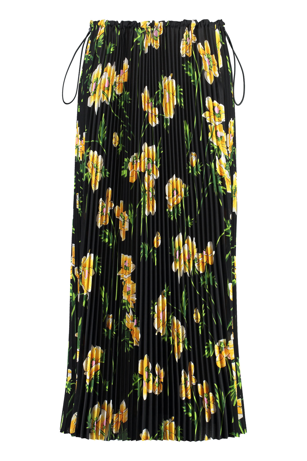 Printed pleated skirt