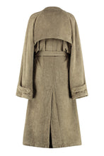 Load image into Gallery viewer, Double-breasted terry-cloth coat
