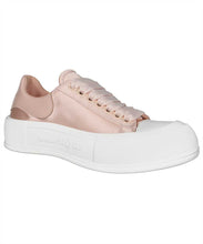 Load image into Gallery viewer, Deck Plimsoll satin sneakers

