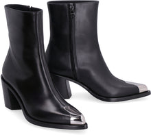 Load image into Gallery viewer, Punk leather ankle boots
